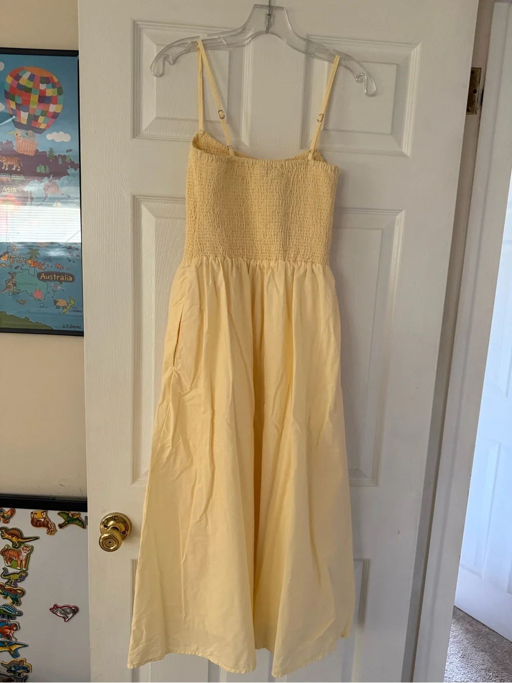 New Quince Butter Yellow Smocked Sundress - Picture 5 of 5